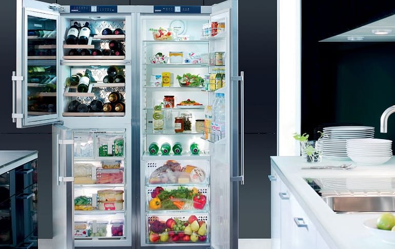 stocked refrigerator
